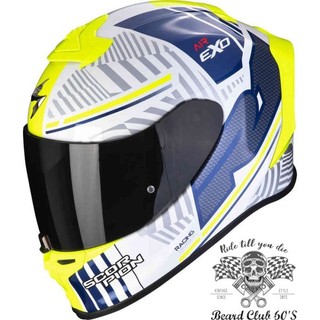 ♛大鬍子俱樂部♛ Scorpion® EXO-R1 Evo Air Victory 美國 原裝 蠍子 白/藍