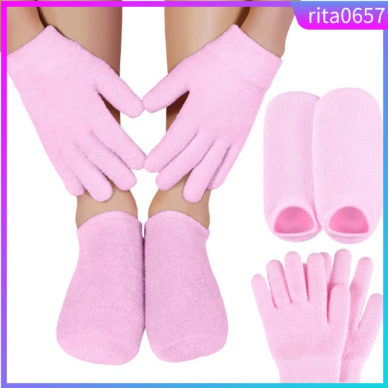 Moisturizing Gel Socks Gloves Set Hands Feet Skin Whitening