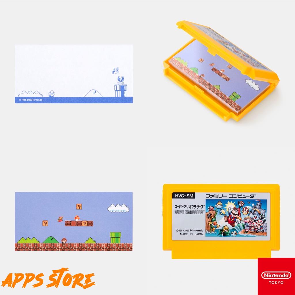 [APPS STORE]日版 超級瑪利歐 遊戲卡帶造型便條Memo 名片盒 日本任天堂商店限定 FC 紅白機 超任