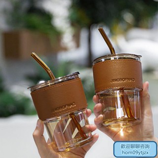 品質保障✔蝦皮代開發票✔水盃咖啡盃玻璃盃ins高顔值盃子喝水盃傢用男女網紅爆款簡約小眾 GQQB