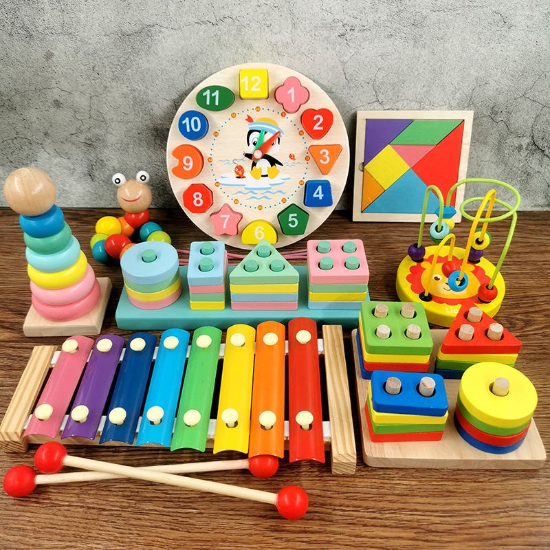 好物推薦✨嬰幼兒童八音手敲琴小木琴8個月音樂器1-2-3周歲寶寶益智早教玩具