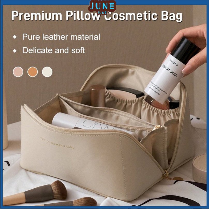 【9 Colors】Pillow Makeup Bag Large Capacity Travel Cosmetic O