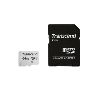 創見 64G MicroSD U1(附轉卡)(300S-A) 墊腳石購物網
