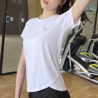 【臺灣熱賣】 女運動上衣 瑜伽短袖好看的新款運動T恤女夏季透氣健身瑜伽跑步上衣速乾訓練彈力短袖