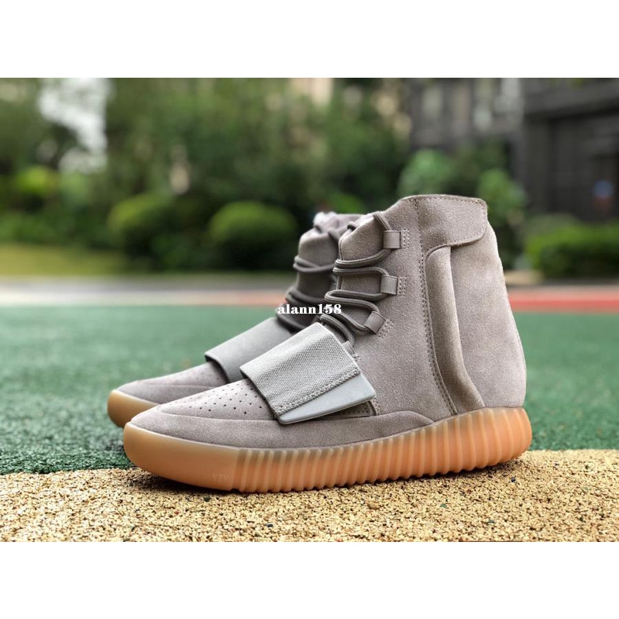 Adidas Yeezy 750 Boost Glow Dark 灰色 麂皮 高幫 滑板鞋BB1840