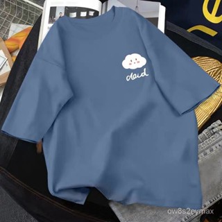 GP實拍 大尺碼寬鬆上衣 女生上衣 流行衣服女 寬鬆上衣女 韓國短袖上衣藍色短袖T恤女夏季2022新款ins超火學生韓