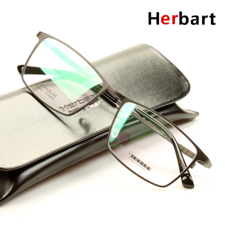 Herbart 菲爾巴特純鈦TITANIUM板全框眼鏡框 男士近視眼鏡架66059