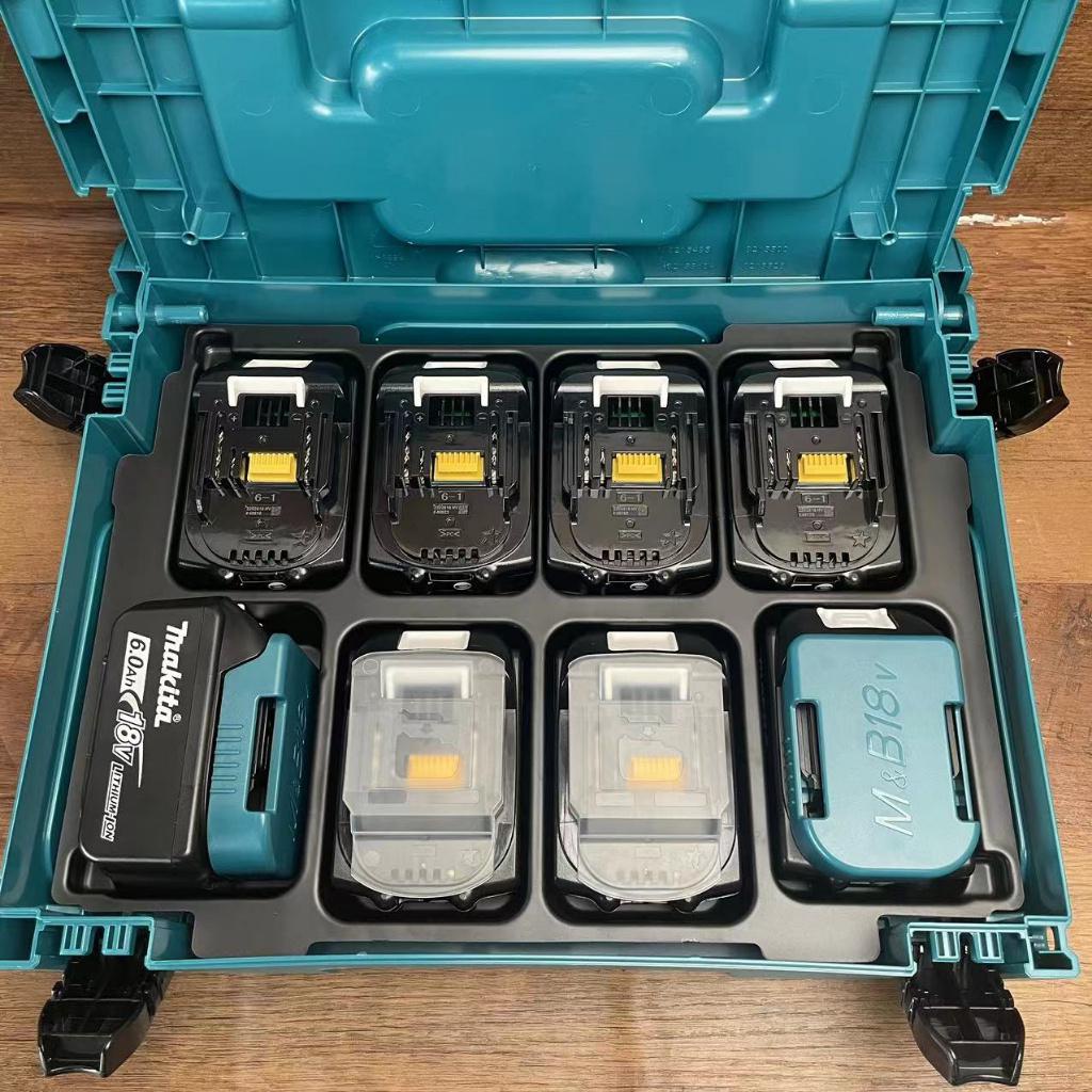 適用 18v 電池收納盒 組合式 整理箱 可堆疊 工具箱 外箱 牧田一號箱 電動收納箱電池 電池