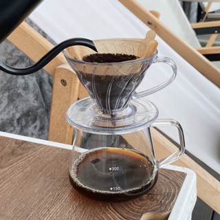 LIGHT HOME玻璃咖啡壺手沖咖啡濾杯滴漏壺分享壺套裝過濾器帶刻度冷萃杯美式#預購#要開超取請聊聊我