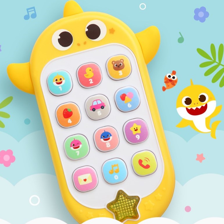 現貨🔥韓國 pinkfong 碰碰狐音樂手機玩具 鯊魚寶寶音樂手機玩具 babyShark手機 兒童手機