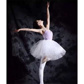 成人 女 白色 芭蕾舞 短裙 蓬蓬裙 黑色 半截 網紗裙 天鵝湖 舞演出服 40cm 超讚 舞蹈服裝 網紗裙
