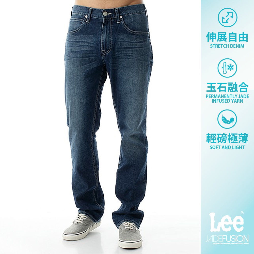 Lee 743 涼感中腰舒適直筒牛仔褲 男 Jade Fusion 涼感 Modern 1700164LZ