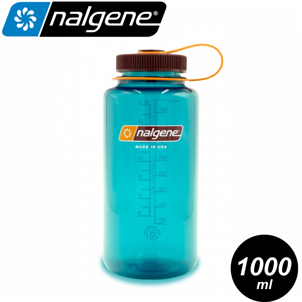 【Nalgene 美國 寬嘴水壺 1L(Sustain永續系列)《青綠》】2020-2132/登山水壺/運動水壺/環保