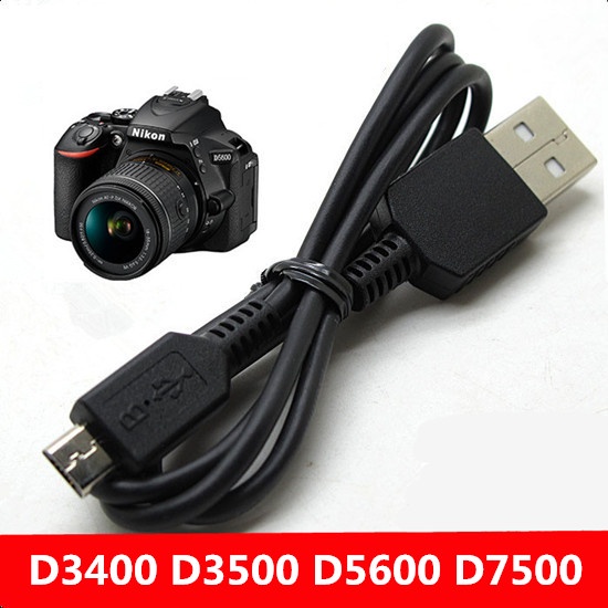 尼康D3400 D3500 D5600 D7500單反相機數據線 電腦USB數據鏈接線【相機配件】