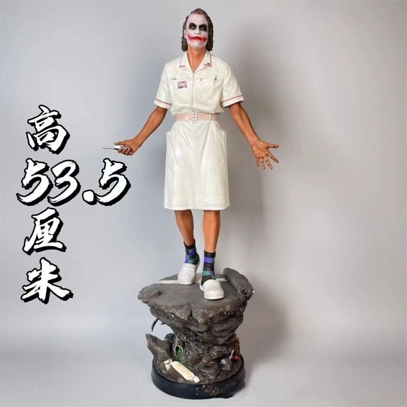 【54cm】護士小丑漫威DC系列希斯萊杰護士服小丑男手辦模型擺件