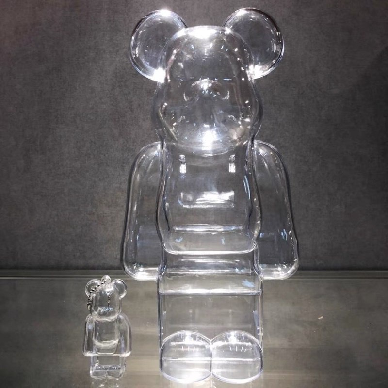 爆款獨家 400% Bearbrick 熊型 保護殼 磁吸 展示盒 收納 高清透光 背帶 庫柏力克熊 積木熊 梵谷 虎面