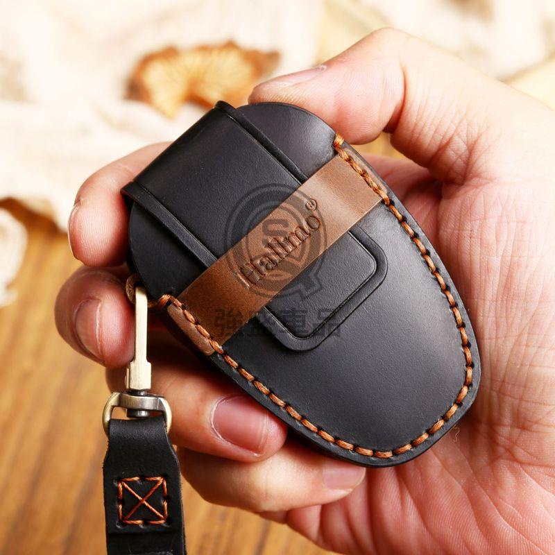 強盛車品✨適用於PEUGEOT寶獅鑰匙套200830085008508真皮鑰匙套鑰匙包鑰匙圈