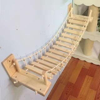 熱賣*精品 貓爬架壁掛式 貓咪攀爬架掛墻實木清倉 可一體跳臺貓窩實木清倉哆啦A夢百貨