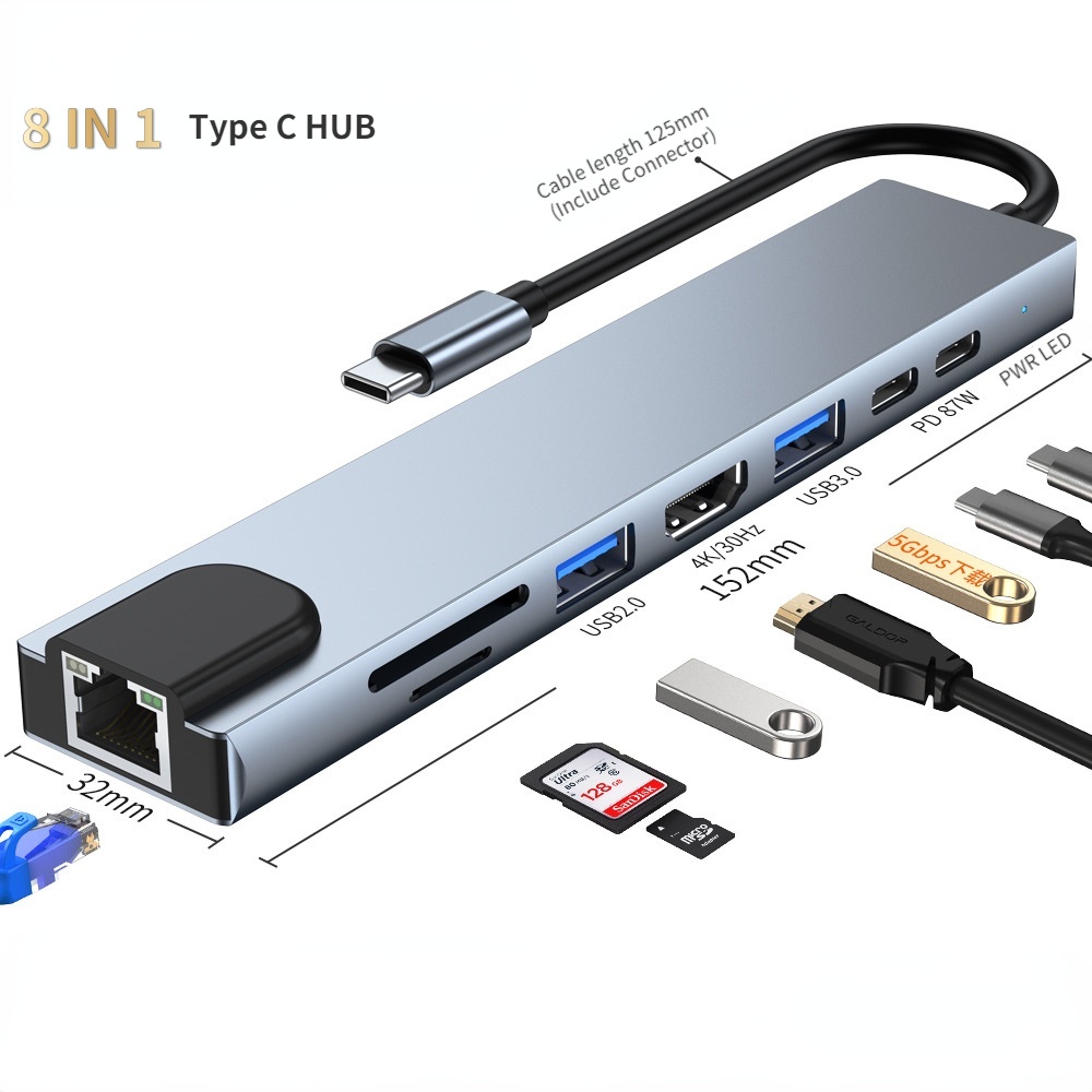 ✺Type C HUB 集線器 擴展塢 拓展塢 USB C/Thunderbolt HUB OT