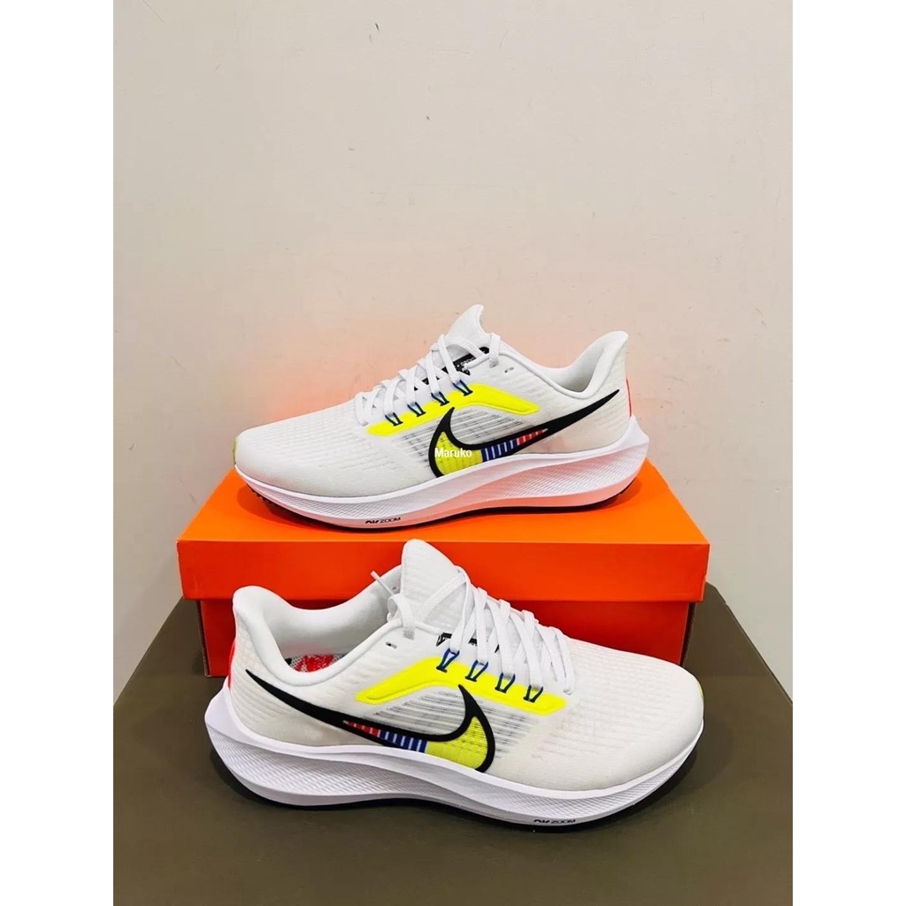 NIKE Air Zoom Pegasus 39 PRM 飛馬 白黃 網面跑步鞋 DX1627-100