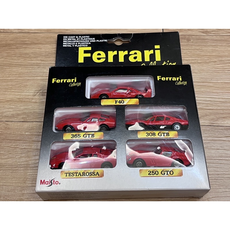 [Maisto] 絕版 稀少 Ferrari collection NIB 1/64 法拉利 5車盒組 拆檢 F40