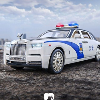★TA70★模擬勞斯萊斯警車玩具合金車模幻影警察車兒童小汽車男孩汽車模型