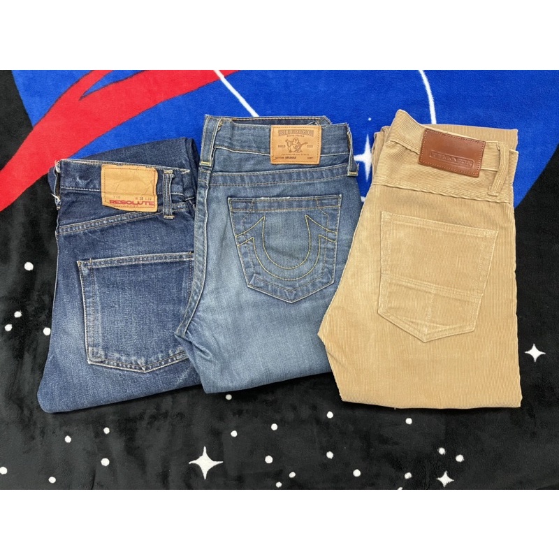 Tellason Evisu Resolute 710 牛仔褲 W28 3件2000元