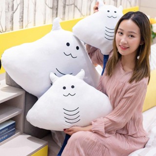 發票\免運 創意海洋動物 蝠鱝公仔 模擬 魔鬼魚抱枕 毛絨玩偶 蝠鱝抱枕 靠枕 靠墊 生日禮物 交換禮 鰩魚 魔鬼魚玩偶