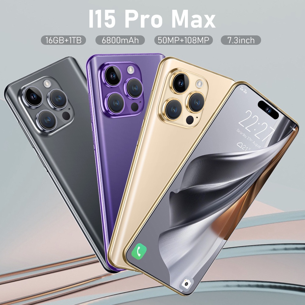 全新款智能手機 i15Pro Max 12+512真4G全網通 7.3英吋大屏一體機 安卓手機29069