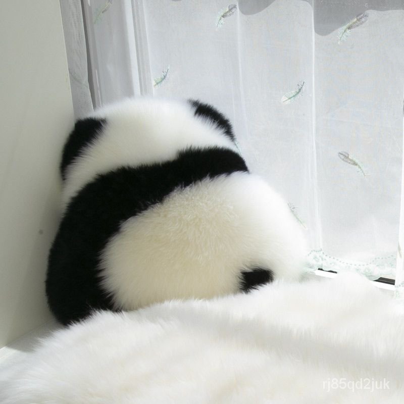 熊貓 玩偶娃娃 貓熊 絨毛 玩偶 可超取 禮物 兒童房 佈置 可愛 黑白 ins風 可愛趴趴熊貓 娃娃 療癒抱枕坐墊