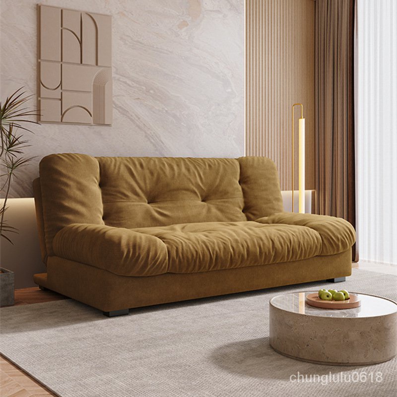 【熱銷】現代客廳雲朵沙發床小戶型兩用可折疊多功能齣租屋羽絨三人位沙發