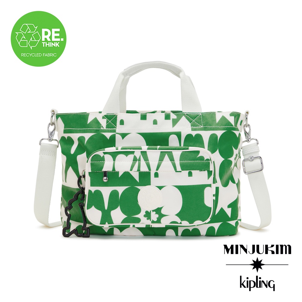 KIPLING X MINJU KIM 獨家聯名俏印花手提束口肩背包-JIHOON