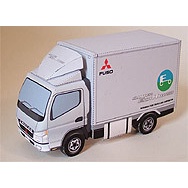 三菱汽車-混合動力卡車Canter Eco 紙模型