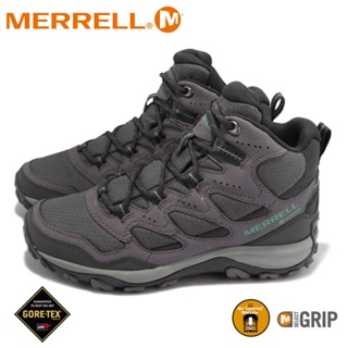 【MERRELL 美國 女 WEST RIM SPORT MID GORE-TEX中筒登山鞋《藕紫色》】ML036900