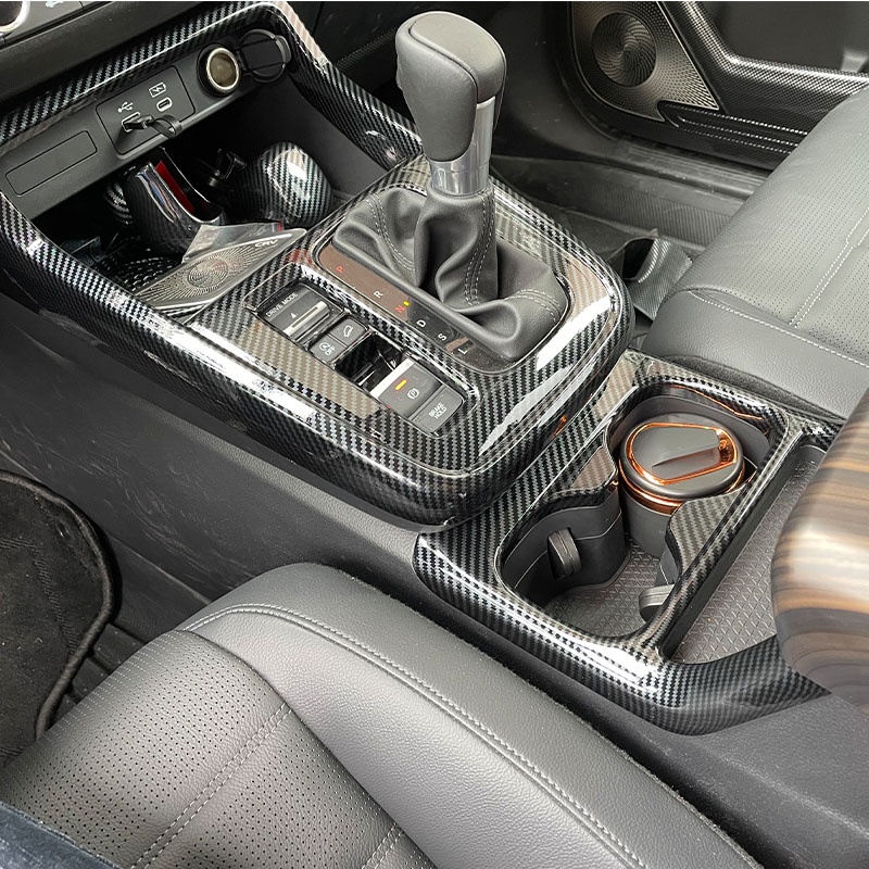適用23款Honda CRV改裝內飾專用碳纖中控后防踢排檔位玻璃面板裝飾