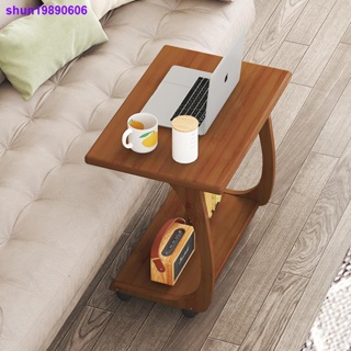 ✒♝舒蝶工廠店 可移動電腦桌小型家用筆記本辦公桌實木簡易邊桌客廳茶幾沙發邊幾