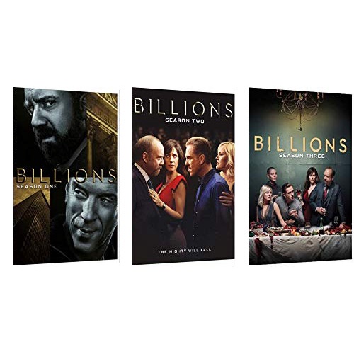 盒裝光碟 美劇DVD：億萬 一、二、三、四季/財富戰爭 1-4季/Billions 8碟 DVD光碟片