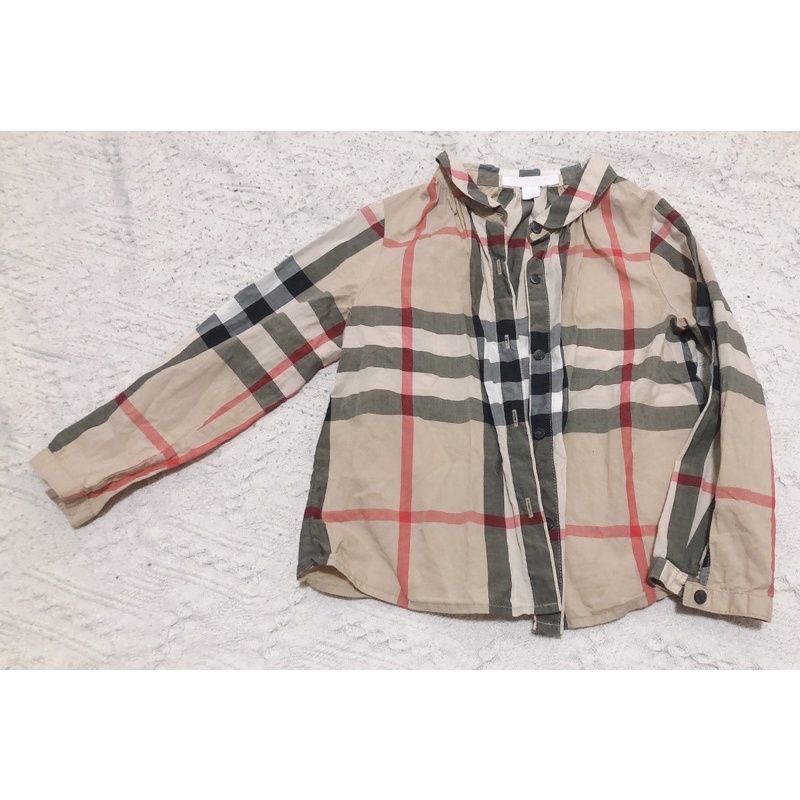 經典Burberry 真品童裝3y襯衫，絕美