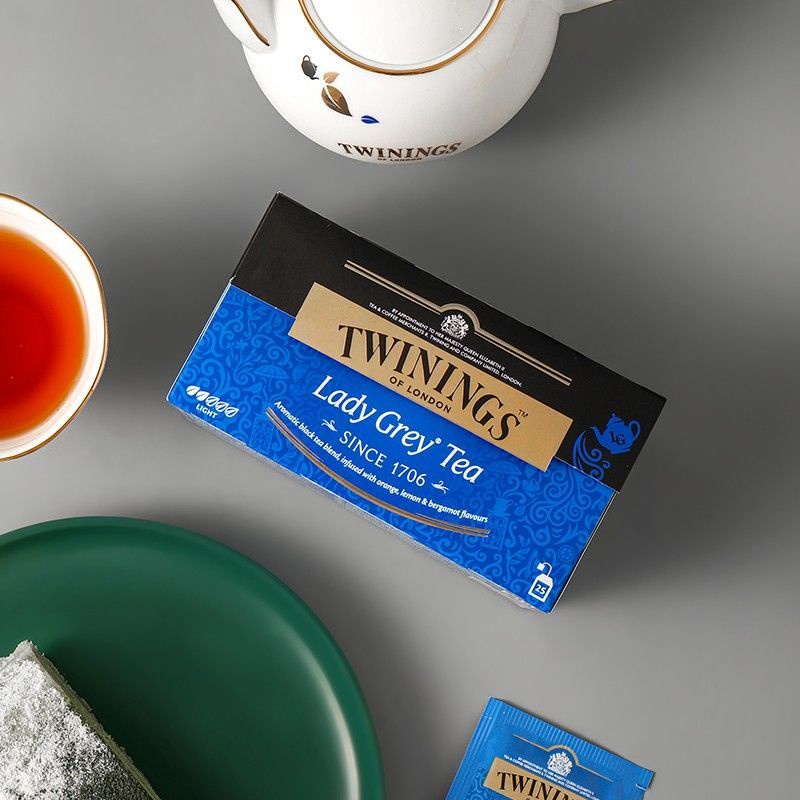 英國川寧仕女伯爵紅茶茶包進口TWININGS英式紅茶袋泡茶葉25片盒裝