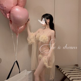 情趣內衣 火辣三點式 性感透視 調情制服 免脫睡衣 床上挑逗 套裝誘惑
