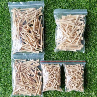 🔥臺灣發貨🔥全新高爾夫TEE球T木T高爾夫球釘竹T木製T木tee木釘原木色包郵🔥熱賣🔥