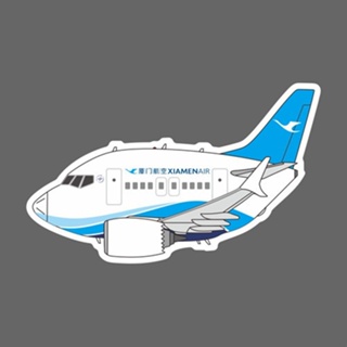 廈門航空 波音 Boeing B737 Q版 民航機 飛機造型 防水3M貼紙 尺寸90mm