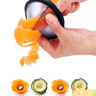完美Go❀擺盤工具 分子料理 烹飪 意境菜 器材擺盤造型專用意沙拉卷花器螺旋蔬菜水果切片器蘿卜黃瓜刨片器花樣雕花工具刀