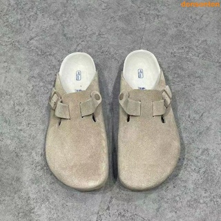 【新品】限時特價BIRKENSTOCK包頭四季男女款牛皮絨面革軟底軟木拖鞋boston系列男/女 情侶鞋