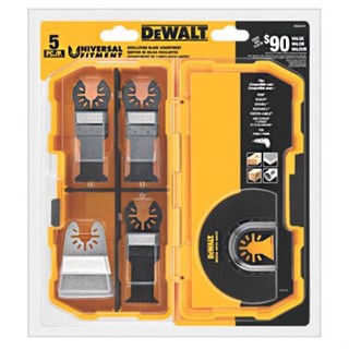 美國 DEWALT 得偉 磨切機配件5片式套裝組 帶釘木材及木材、石膏板及PVC切割用刀片 DWA4216｜ASTool