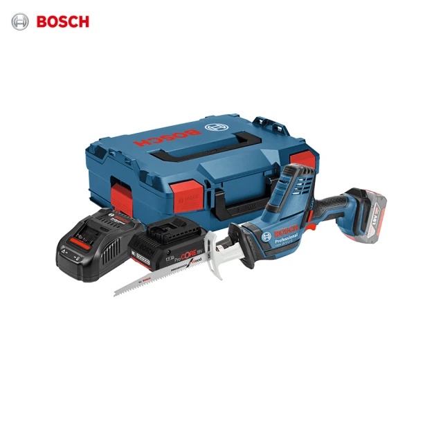 【BOSCH 博世】18V超核芯鋰電軍刀鋸GSA 18 V-LI C 4.0Ah工具箱套裝｜ASTool 亞仕托