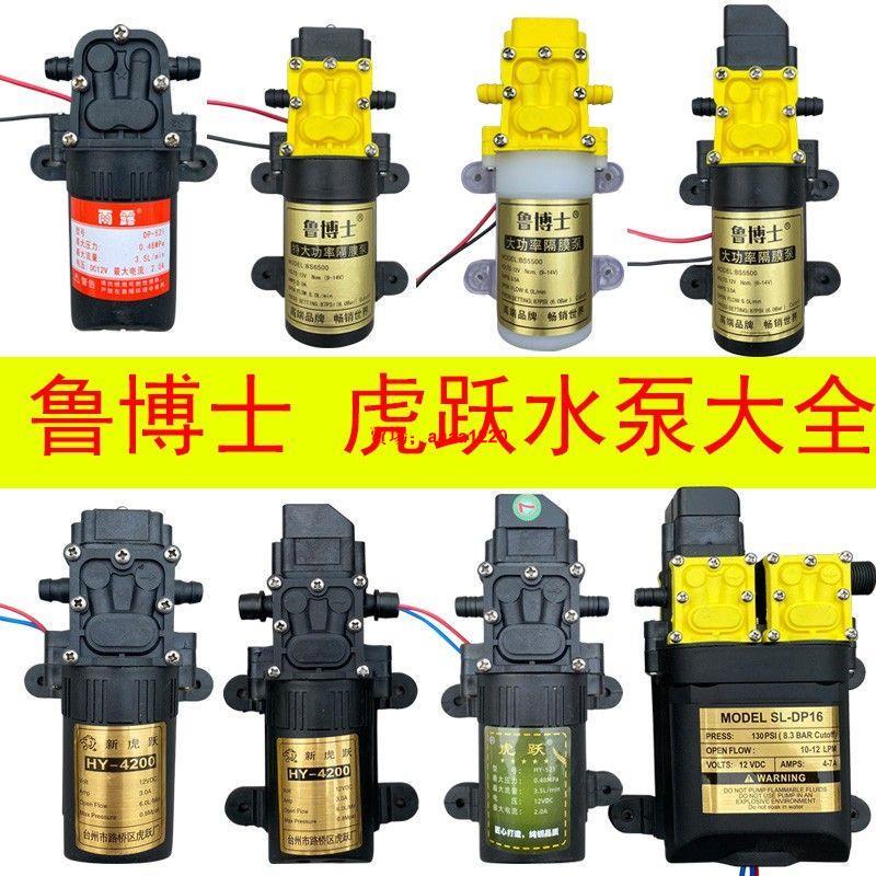 【台灣熱銷】電動噴霧器高 壓泵12v電機馬達配件大全通用打藥機大功率雙核水泵