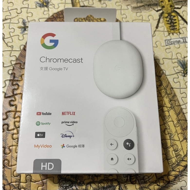 Chromecast 支援 Google TV HD 電視盒 HD版