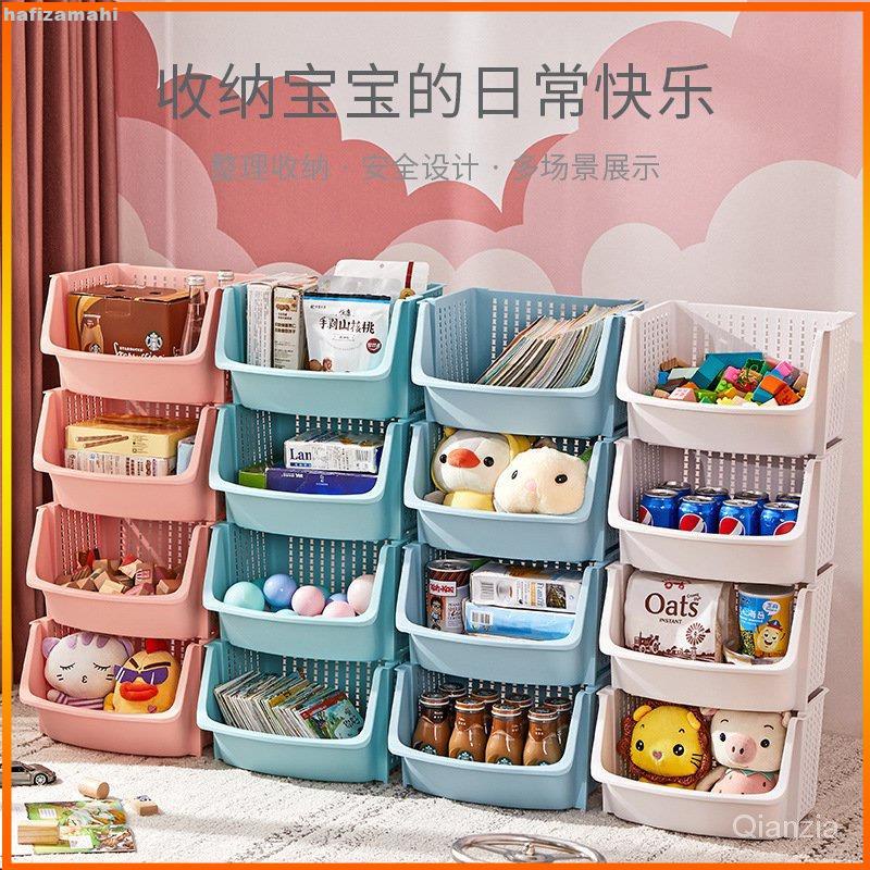 【YO】居家生活 玩具整理 兒童玩具收納架 寶寶書本置物櫃 家用書架繪本架 零食多層置物架