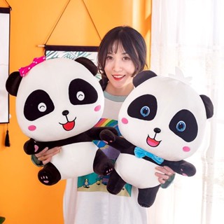 熊貓玩偶公仔 寶寶巴士奇奇妙妙熊貓毛絨玩具jojo可愛小玩偶公仔送男女生日禮物 黑白大熊貓 熊貓
